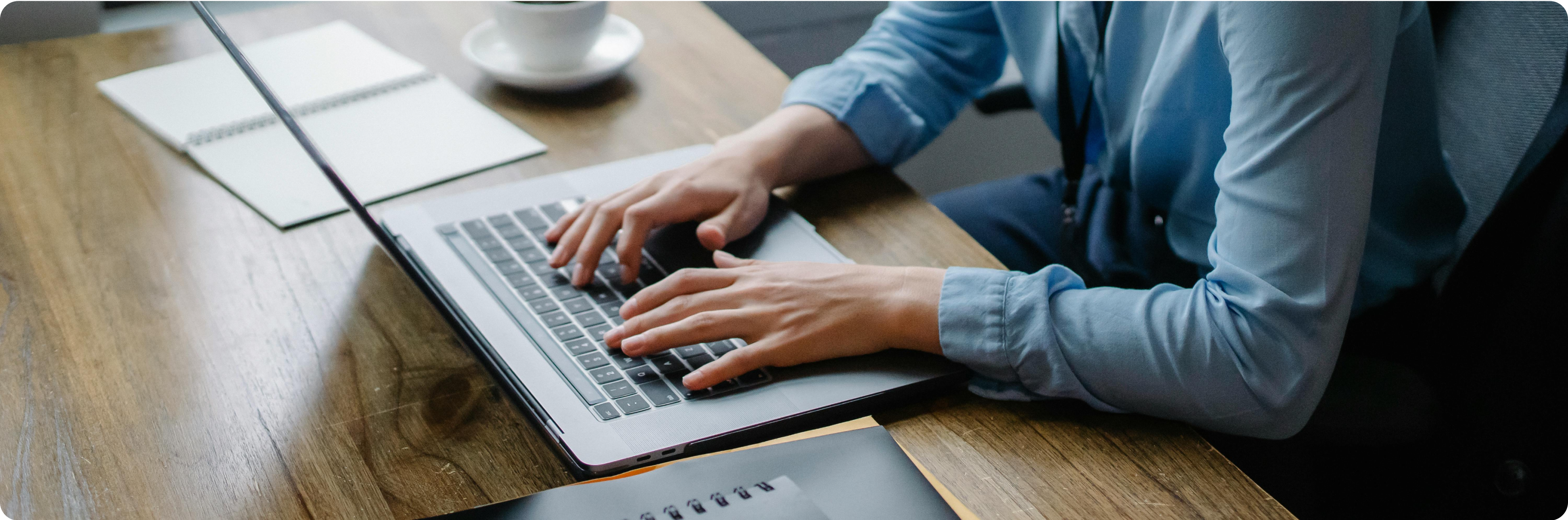 person using computer